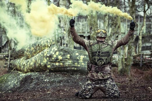 Paintball smoke grenades